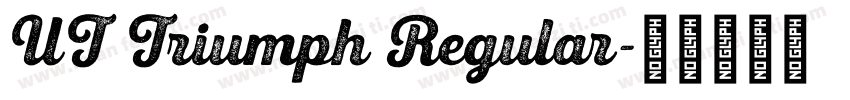 UT Triumph Regular字体转换